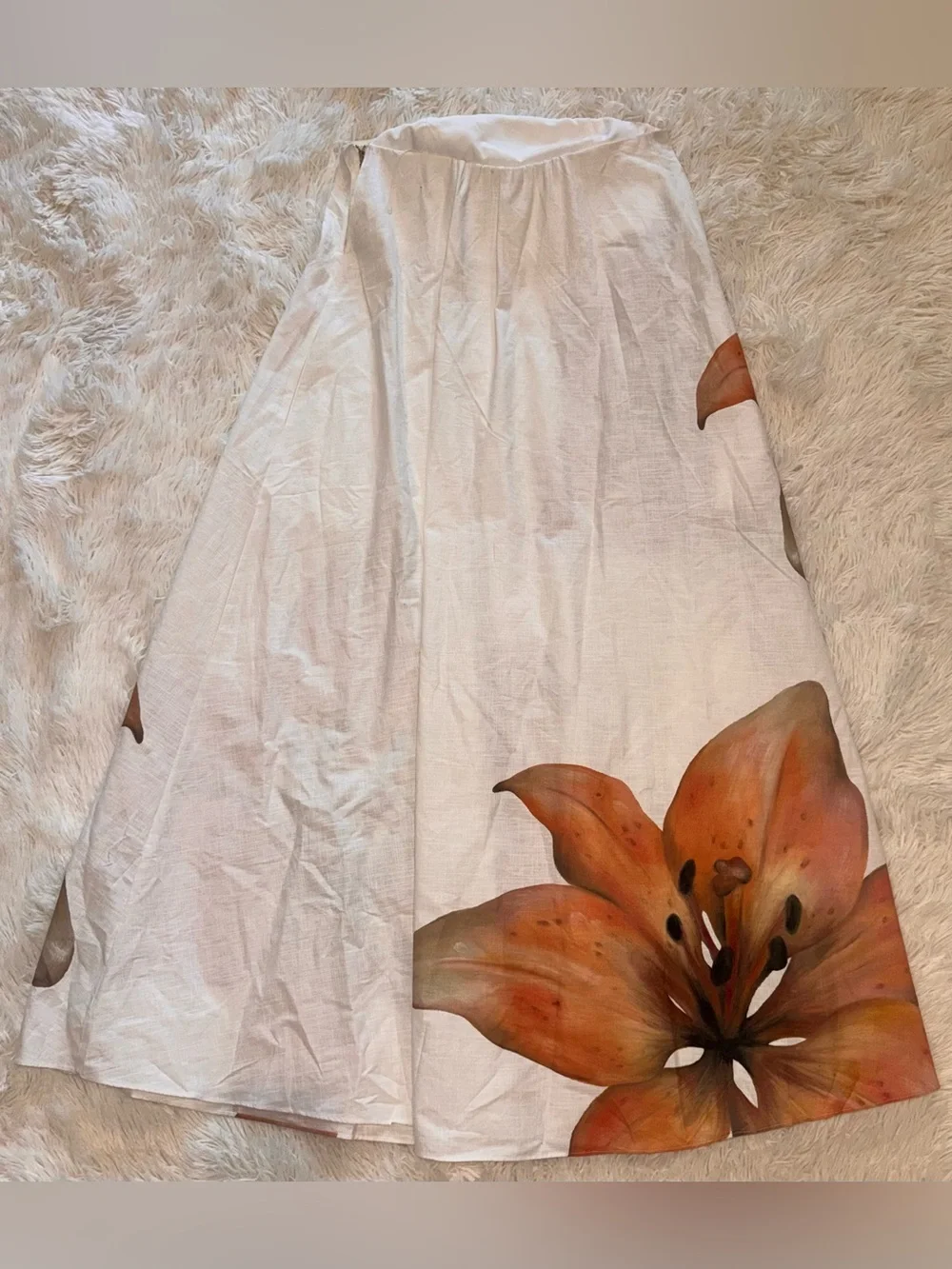 NEW Significant Other Parisa Strapless Bandeau Linen A-Line Maxi Dress sz 8 - Picture 10 of 12